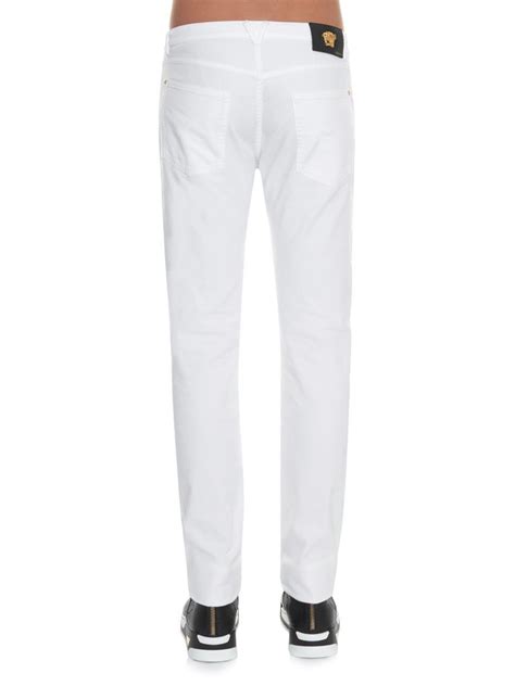 versace white jeans men's|Versace Jeans outlet.